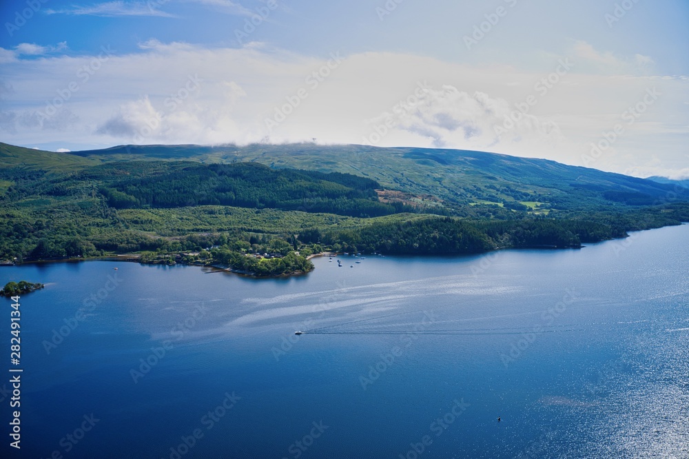 Aerial images of Loch Lomond and the Trossachs