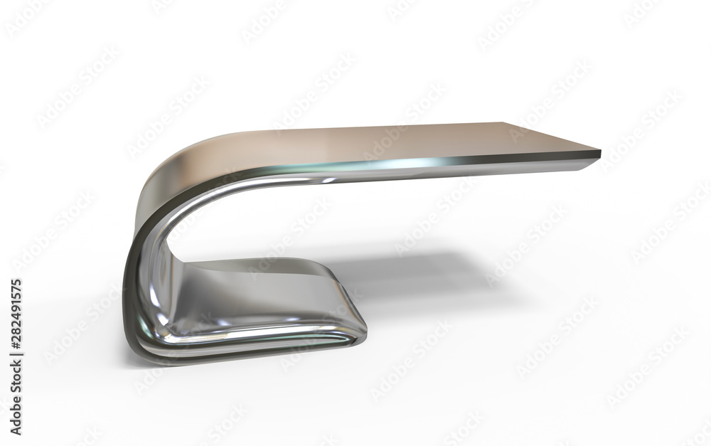 3D illustration of modern office table 3D illustration of modern office table