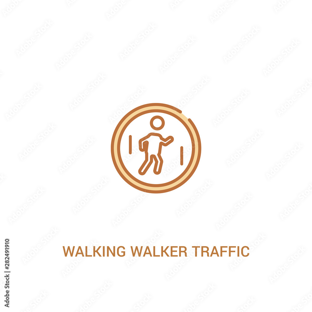 walking walker traffic concept 2 colored icon. simple line element illustration. outline brown walking walker traffic symbol. can be used for web and mobile ui/ux. walking walker traffic concept 2 colored icon. simple line element illustration. outline brown walking walker traffic symbol. can be used for web and mobile ui/ux.