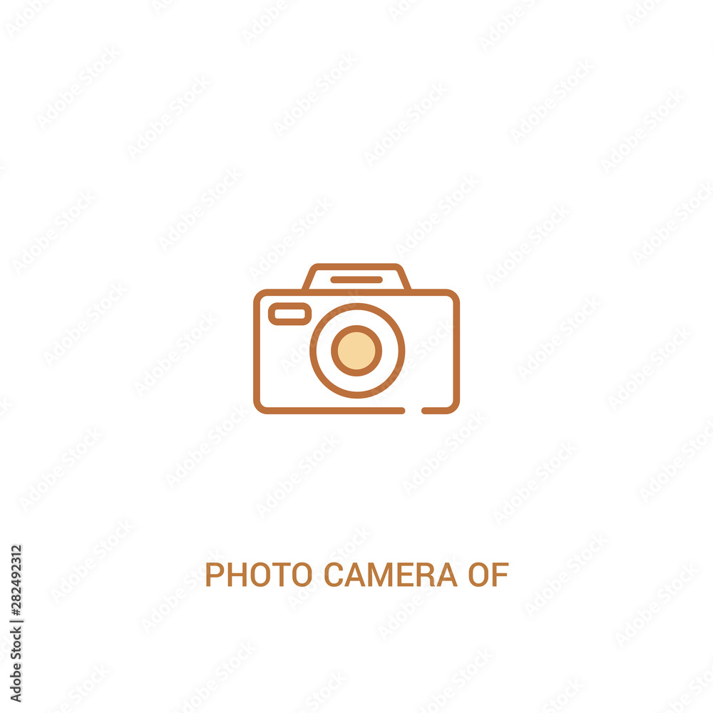 photo camera of rounded square shape concept 2 colored icon. simple line element illustration. outline brown photo camera of rounded square shape symbol. can be used for web and mobile ui/ux. photo camera of rounded square shape concept 2 colored icon. simple line element illustration. outline brown photo camera of rounded square shape symbol. can be used for web and mobile ui/ux.