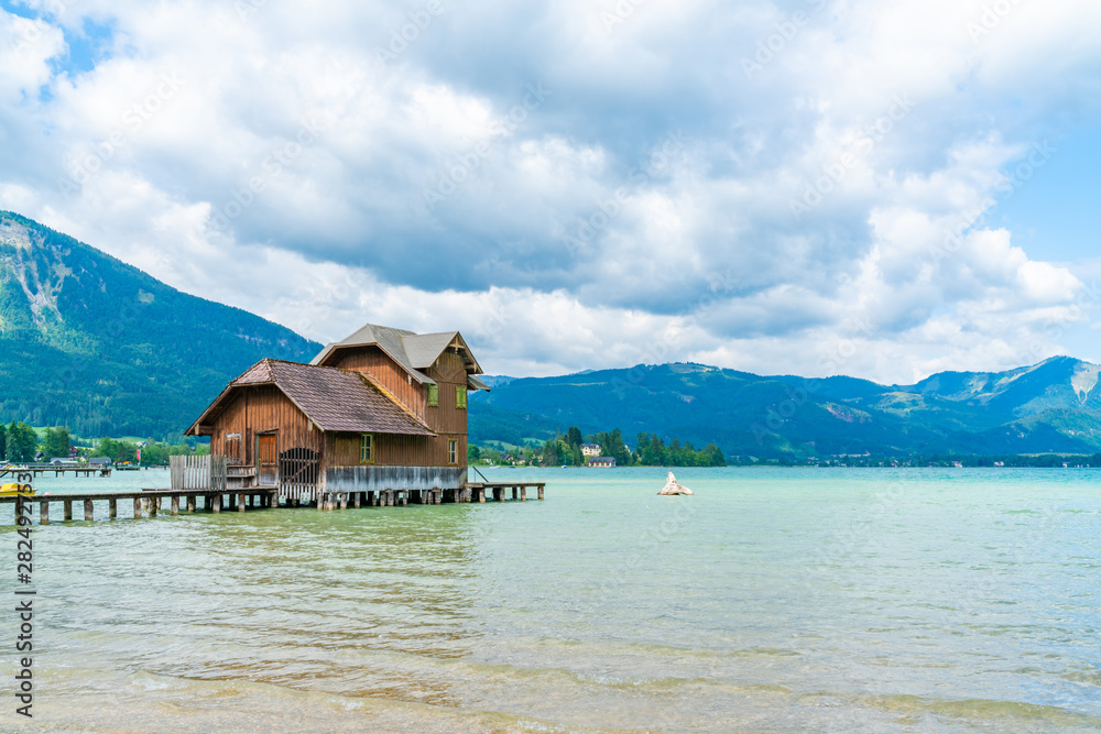 Lake St. Wolfgang in the Salzkammergut resort region, Austria