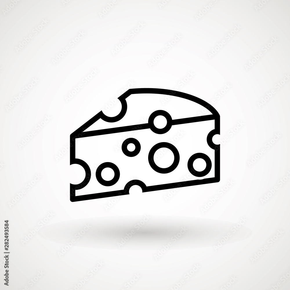 Cheese icon vector, filled flat sign, solid pictogram isolated on white, logo illustration Cheese icon vector, filled flat sign, solid pictogram isolated on white, logo illustration