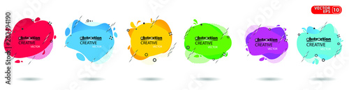 Modern abstract banner with we are hiring word vector illustration . Fluid gradient geometric for minimal banners, logo, flyer, poster, presentation and advertising. Abstract trendy liquid background.