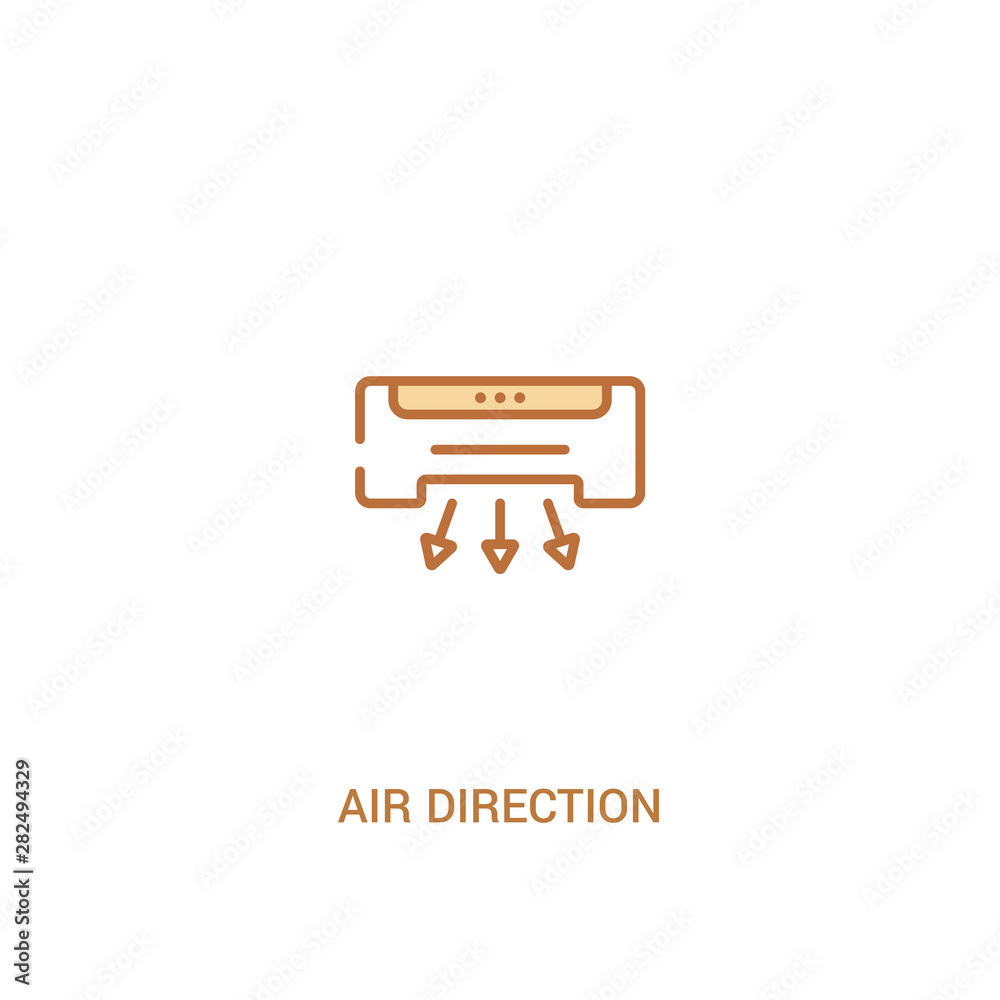 air direction concept 2 colored icon. simple line element illustration. outline brown air direction symbol. can be used for web and mobile ui/ux. air direction concept 2 colored icon. simple line element illustration. outline brown air direction symbol. can be used for web and mobile ui/ux.