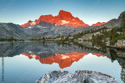 Banner Peak over Garnet Lake photo