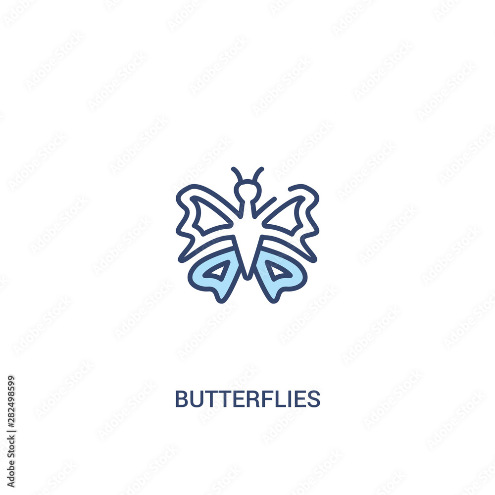 butterflies concept 2 colored icon. simple line element illustration. outline blue butterflies symbol. can be used for web and mobile ui/ux. butterflies concept 2 colored icon. simple line element illustration. outline blue butterflies symbol. can be used for web and mobile ui/ux.