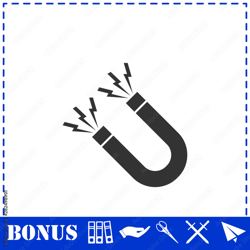 Magnet icon flat Magnet icon flat