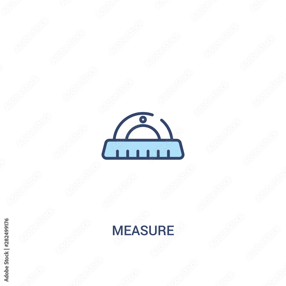 measure concept 2 colored icon. simple line element illustration. outline blue measure symbol. can be used for web and mobile ui/ux. measure concept 2 colored icon. simple line element illustration. outline blue measure symbol. can be used for web and mobile ui/ux.