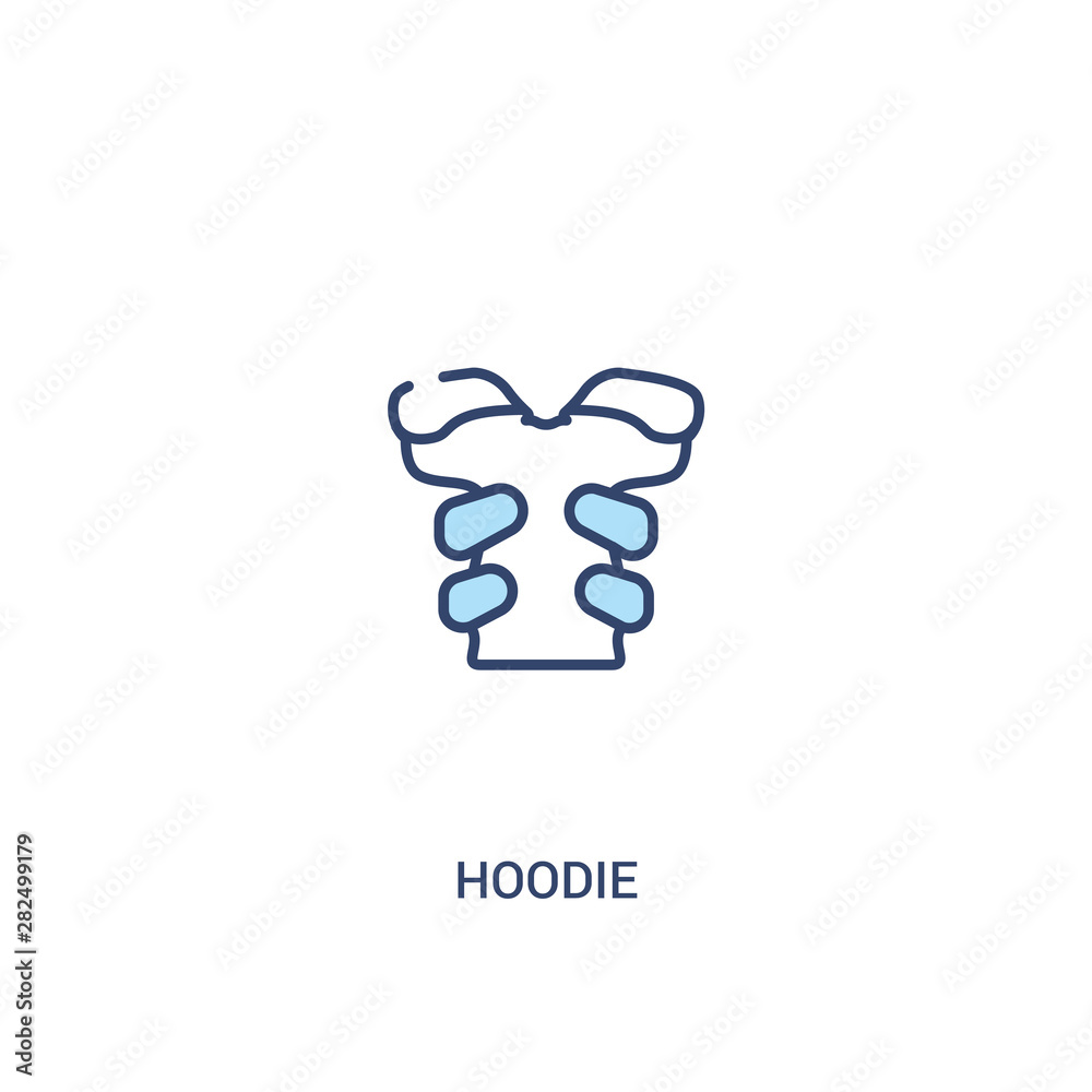 hoodie concept 2 colored icon. simple line element illustration. outline blue hoodie symbol. can be used for web and mobile ui/ux. hoodie concept 2 colored icon. simple line element illustration. outline blue hoodie symbol. can be used for web and mobile ui/ux.