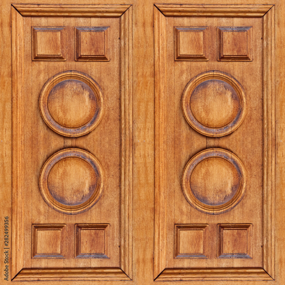 Fototapeta premium Seamless texture of wooden panels with cracks for aristocracy interior design.