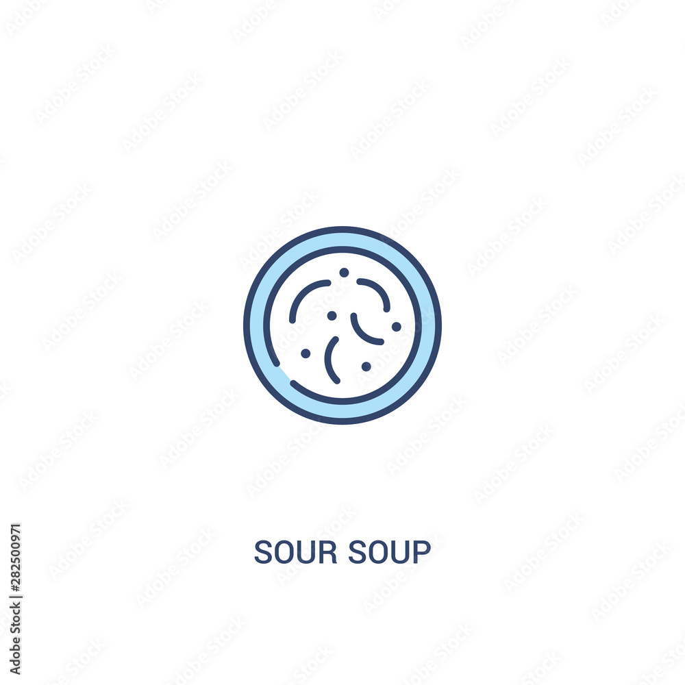 sour soup concept 2 colored icon. simple line element illustration. outline blue sour soup symbol. can be used for web and mobile ui/ux. sour soup concept 2 colored icon. simple line element illustration. outline blue sour soup symbol. can be used for web and mobile ui/ux.