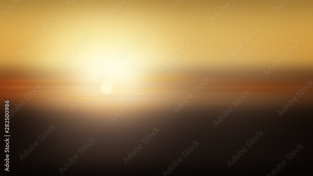 Sunset background illustration gradient abstract, blur sunlight.