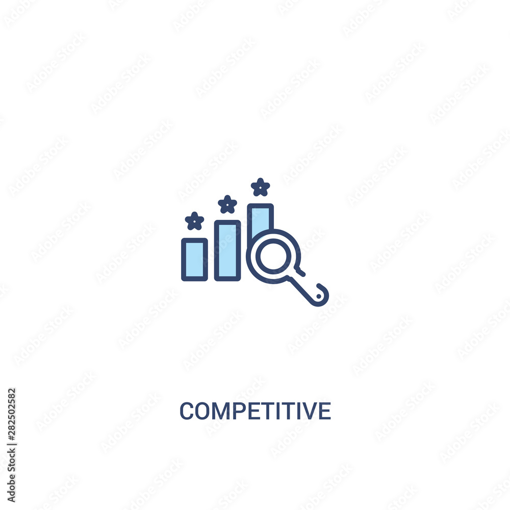 competitive concept 2 colored icon. simple line element illustration. outline blue competitive symbol. can be used for web and mobile ui/ux. competitive concept 2 colored icon. simple line element illustration. outline blue competitive symbol. can be used for web and mobile ui/ux.