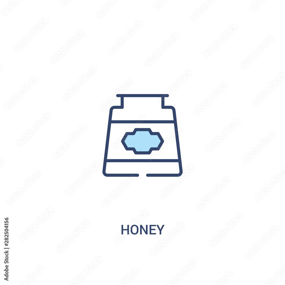 honey concept 2 colored icon. simple line element illustration. outline blue honey symbol. can be used for web and mobile ui/ux. honey concept 2 colored icon. simple line element illustration. outline blue honey symbol. can be used for web and mobile ui/ux.