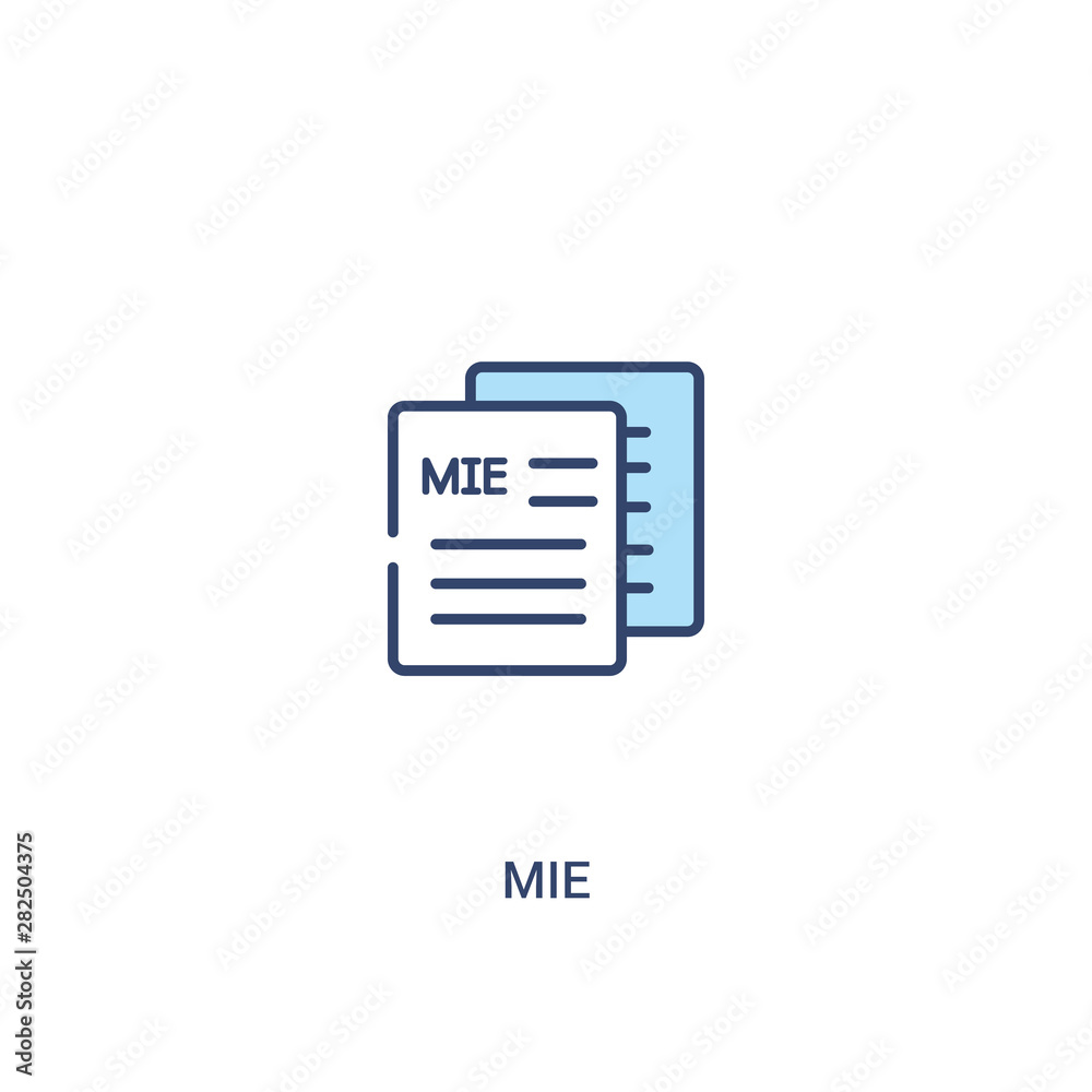mie concept 2 colored icon. simple line element illustration. outline blue mie symbol. can be used for web and mobile ui/ux. mie concept 2 colored icon. simple line element illustration. outline blue mie symbol. can be used for web and mobile ui/ux.
