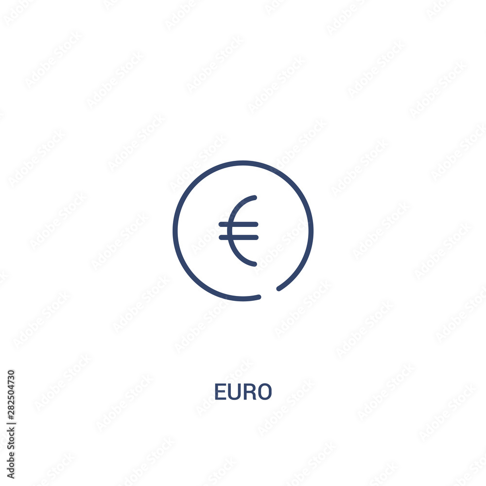 euro concept 2 colored icon. simple line element illustration. outline blue euro symbol. can be used for web and mobile ui/ux. euro concept 2 colored icon. simple line element illustration. outline blue euro symbol. can be used for web and mobile ui/ux.