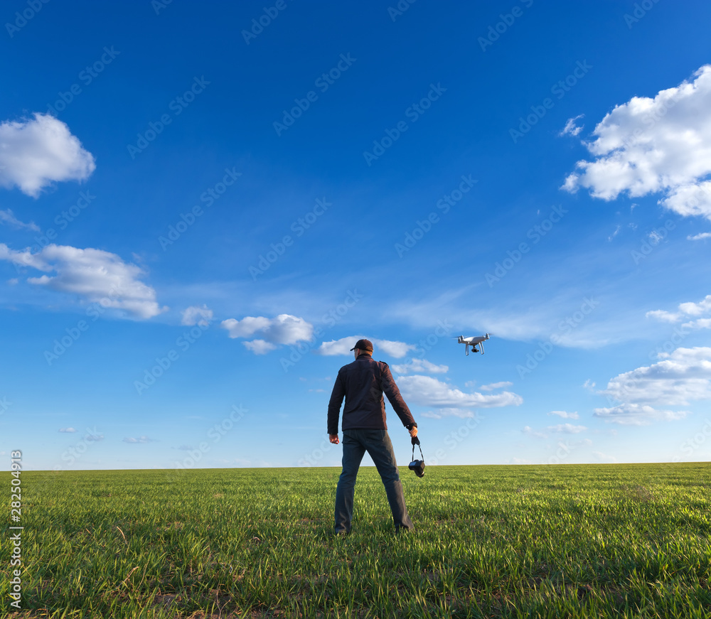 summer cloud landscape / photographer in search of a plot summer cloud landscape / photographer in search of a plot