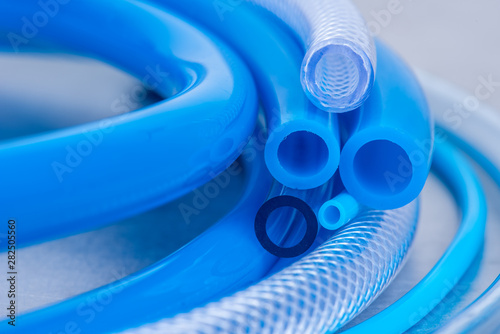Flexible PVC Tubing Hose Close-up photo