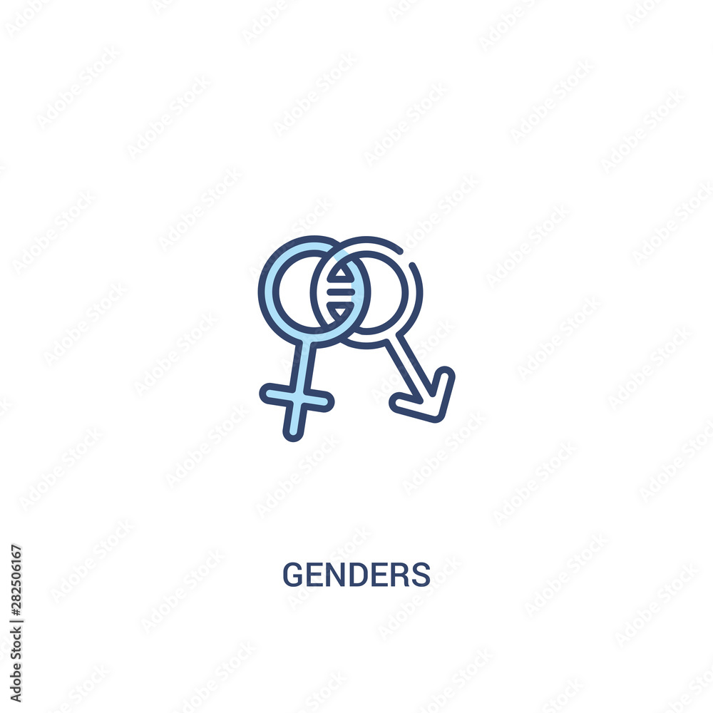 genders concept 2 colored icon. simple line element illustration. outline blue genders symbol. can be used for web and mobile ui/ux. genders concept 2 colored icon. simple line element illustration. outline blue genders symbol. can be used for web and mobile ui/ux.