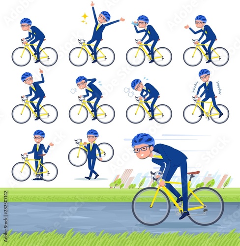 flat type glasses Honest man_road bike