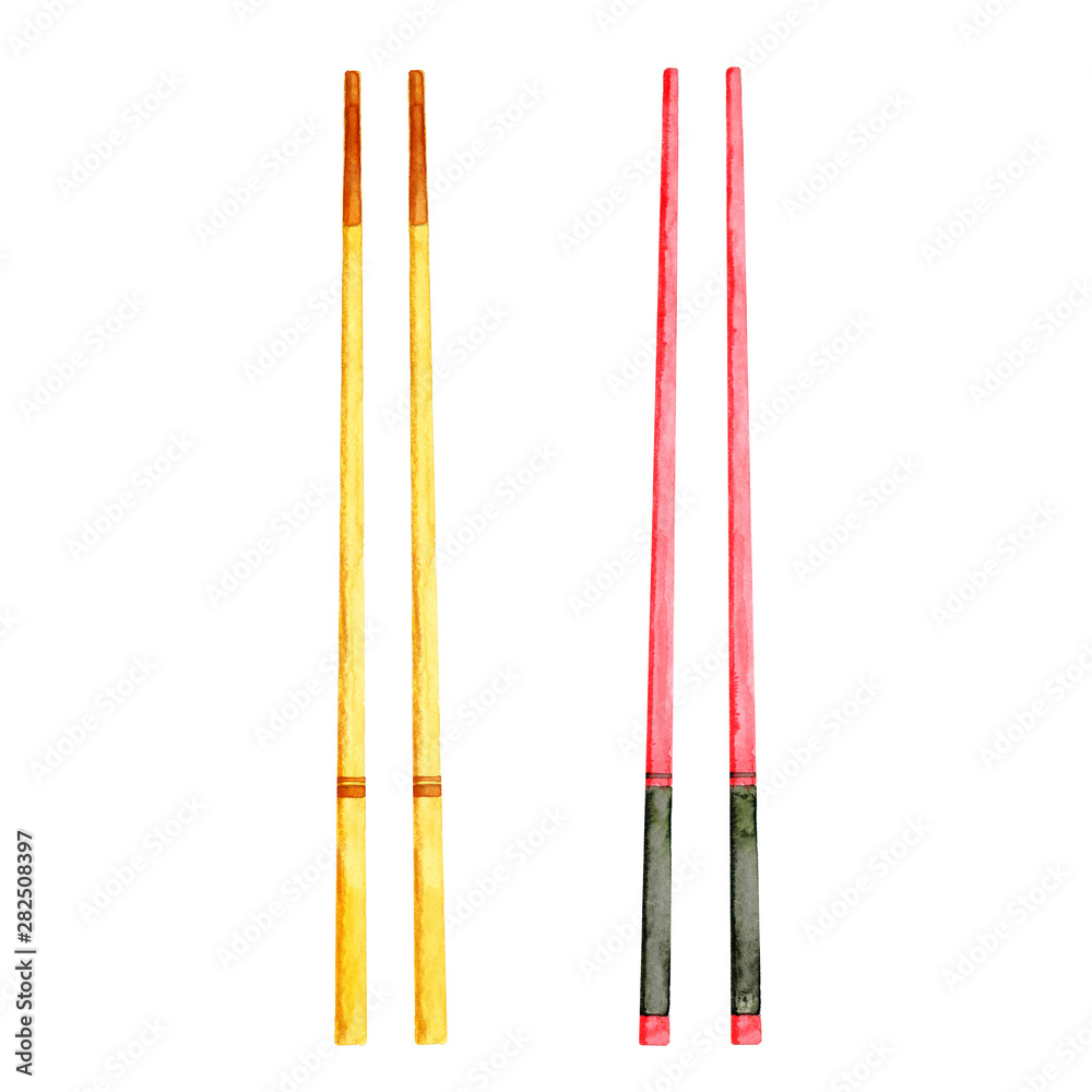 Set of chopsticks for asian food