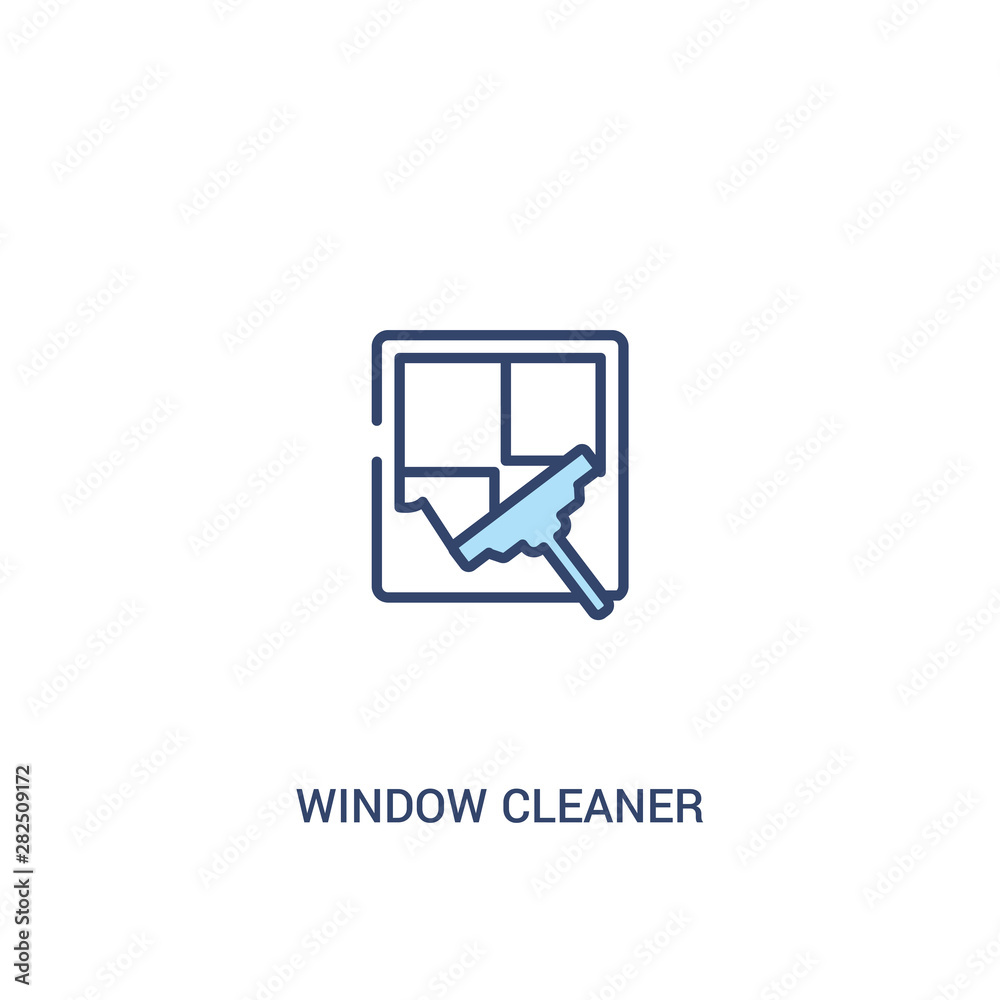 window cleaner concept 2 colored icon. simple line element illustration. outline blue window cleaner symbol. can be used for web and mobile ui/ux. window cleaner concept 2 colored icon. simple line element illustration. outline blue window cleaner symbol. can be used for web and mobile ui/ux.