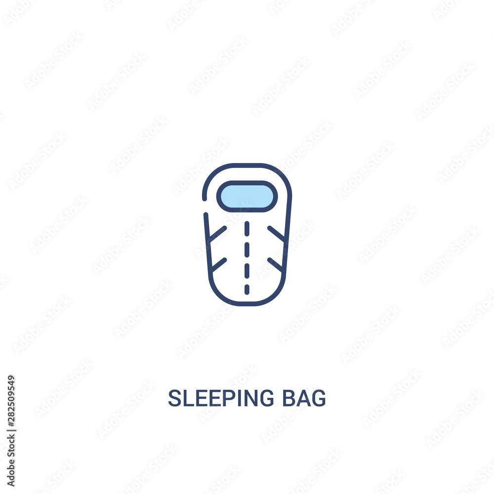 sleeping bag concept 2 colored icon. simple line element illustration. outline blue sleeping bag symbol. can be used for web and mobile ui/ux. sleeping bag concept 2 colored icon. simple line element illustration. outline blue sleeping bag symbol. can be used for web and mobile ui/ux.