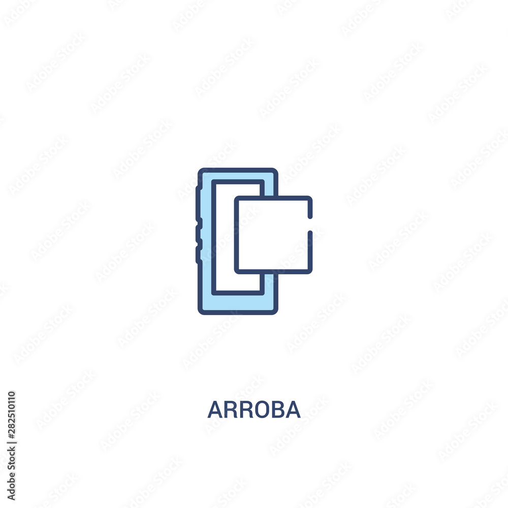 arroba concept 2 colored icon. simple line element illustration. outline blue arroba symbol. can be used for web and mobile ui/ux. arroba concept 2 colored icon. simple line element illustration. outline blue arroba symbol. can be used for web and mobile ui/ux.