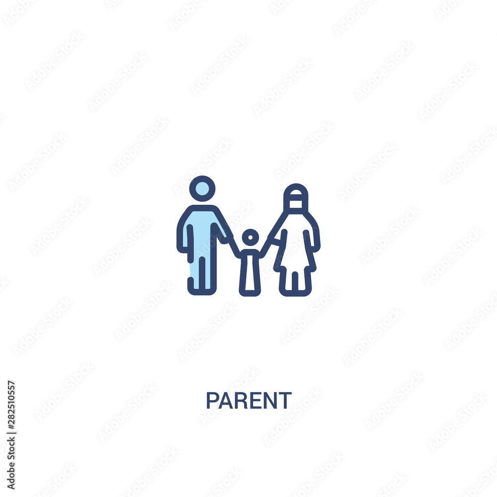 parent concept 2 colored icon. simple line element illustration. outline blue parent symbol. can be used for web and mobile ui/ux. parent concept 2 colored icon. simple line element illustration. outline blue parent symbol. can be used for web and mobile ui/ux.