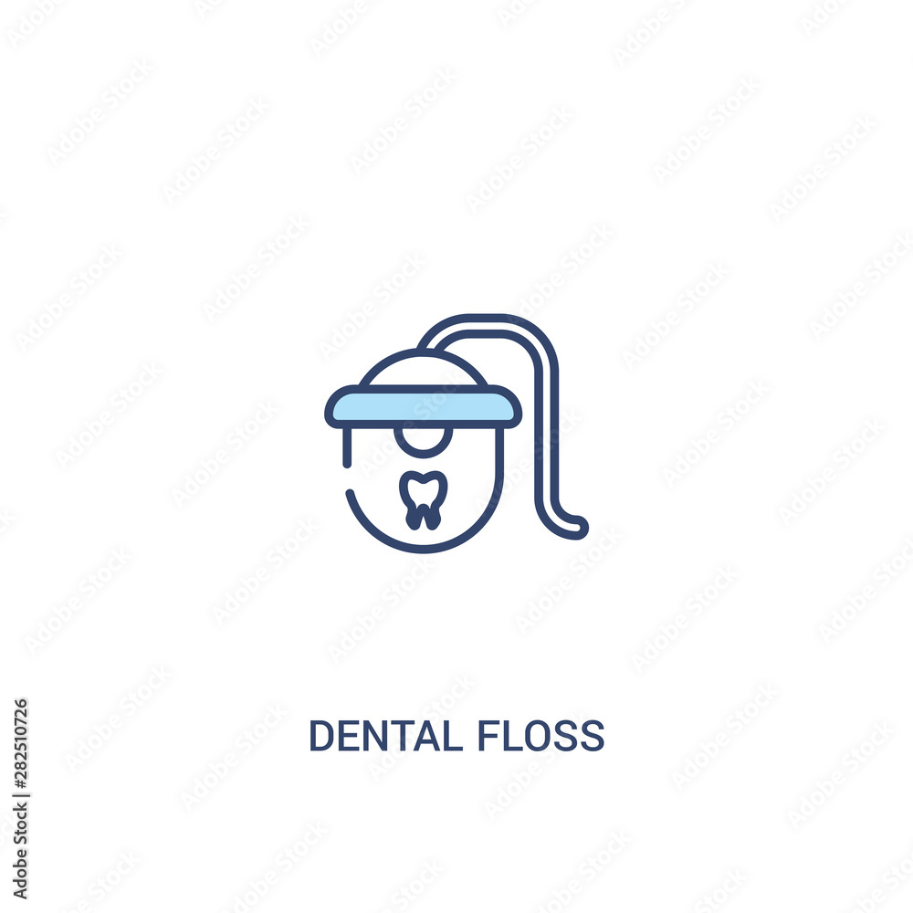 dental floss concept 2 colored icon. simple line element illustration. outline blue dental floss symbol. can be used for web and mobile ui/ux. dental floss concept 2 colored icon. simple line element illustration. outline blue dental floss symbol. can be used for web and mobile ui/ux.