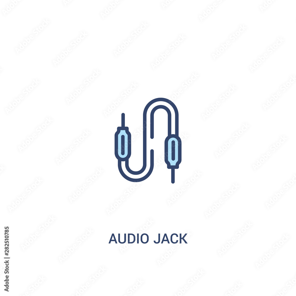 audio jack concept 2 colored icon. simple line element illustration. outline blue audio jack symbol. can be used for web and mobile ui/ux. audio jack concept 2 colored icon. simple line element illustration. outline blue audio jack symbol. can be used for web and mobile ui/ux.