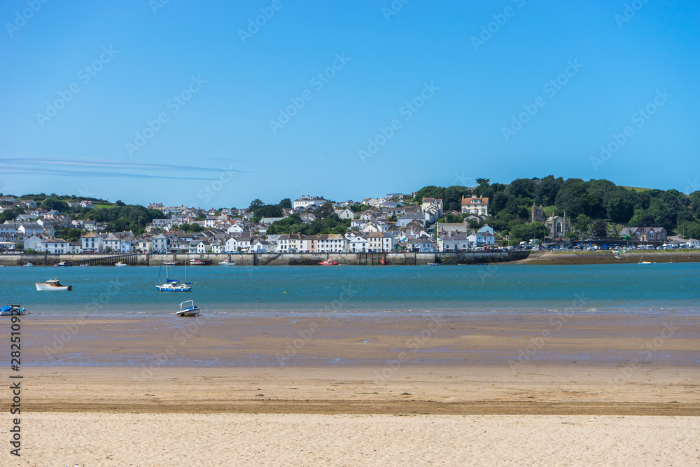 scenic views of Appledore from Instow beach in North Devon scenic views of Appledore from Instow beach in North Devon
