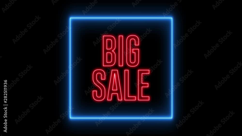 Neon text of Neon text of