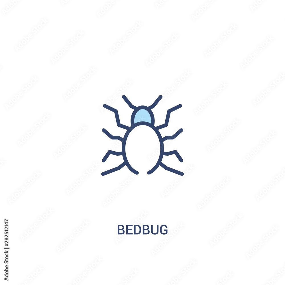 bedbug concept 2 colored icon. simple line element illustration. outline blue bedbug symbol. can be used for web and mobile ui/ux. bedbug concept 2 colored icon. simple line element illustration. outline blue bedbug symbol. can be used for web and mobile ui/ux.