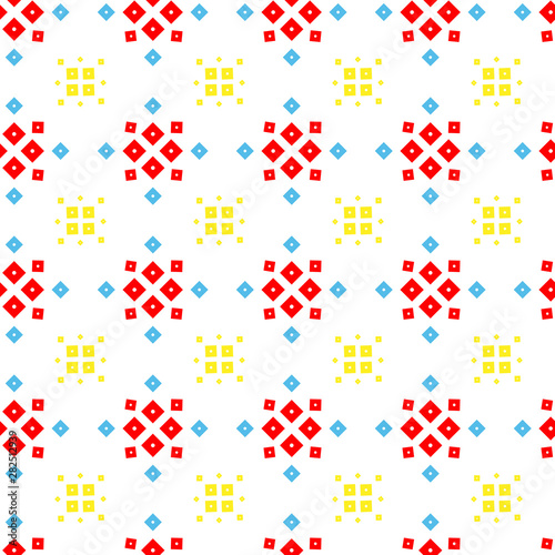 Colorful Indian Jaypur(Rajasthan)/ Gujarati(Gujrat) design style geometric pattern for fabric/textile/silk print/home decor design