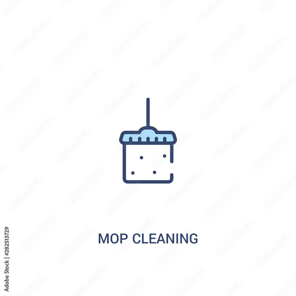mop cleaning concept 2 colored icon. simple line element illustration. outline blue mop cleaning symbol. can be used for web and mobile ui/ux. mop cleaning concept 2 colored icon. simple line element illustration. outline blue mop cleaning symbol. can be used for web and mobile ui/ux.