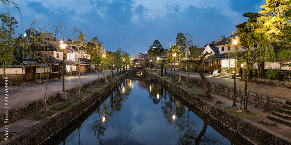 Fototapeta premium Bikan historical quarter in Kurashiki, Okayama Prefecture, Japan