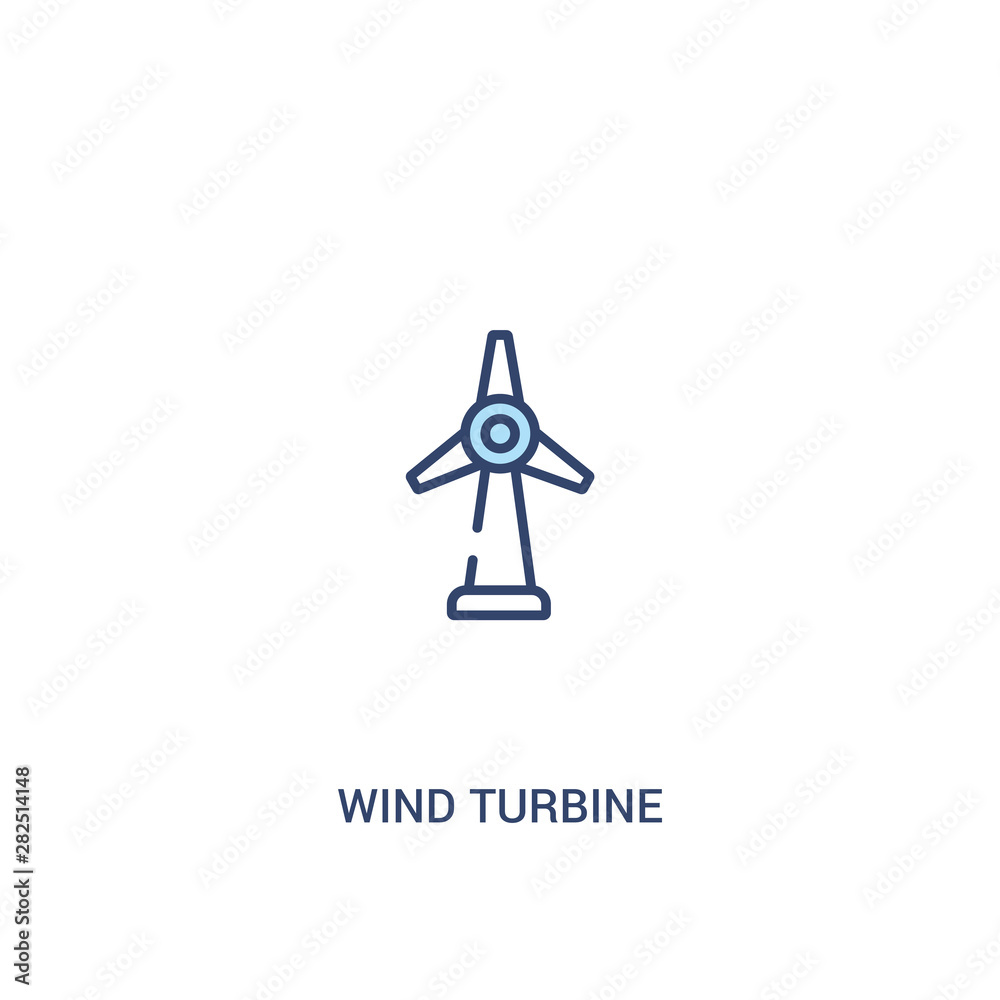 wind turbine concept 2 colored icon. simple line element illustration. outline blue wind turbine symbol. can be used for web and mobile ui/ux. wind turbine concept 2 colored icon. simple line element illustration. outline blue wind turbine symbol. can be used for web and mobile ui/ux.