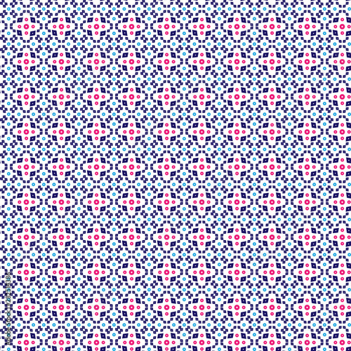 Colorful Indian Jaypur(Rajasthan)/ Gujarati(Gujrat) design style geometric pattern for fabric/textile/silk print 