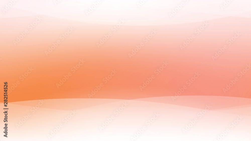 Abstract sine waves in motion on orange background. Broadcast production tv loop waves animation at the top and the bottom