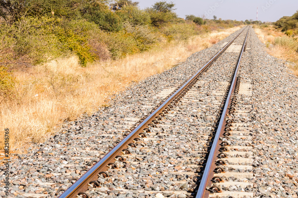 Railway track in Namibia