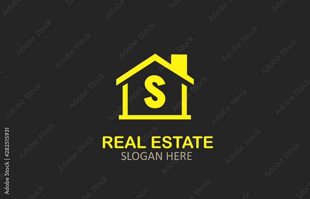 S Letter Real Estate Logo Design S Letter Real Estate Logo Design