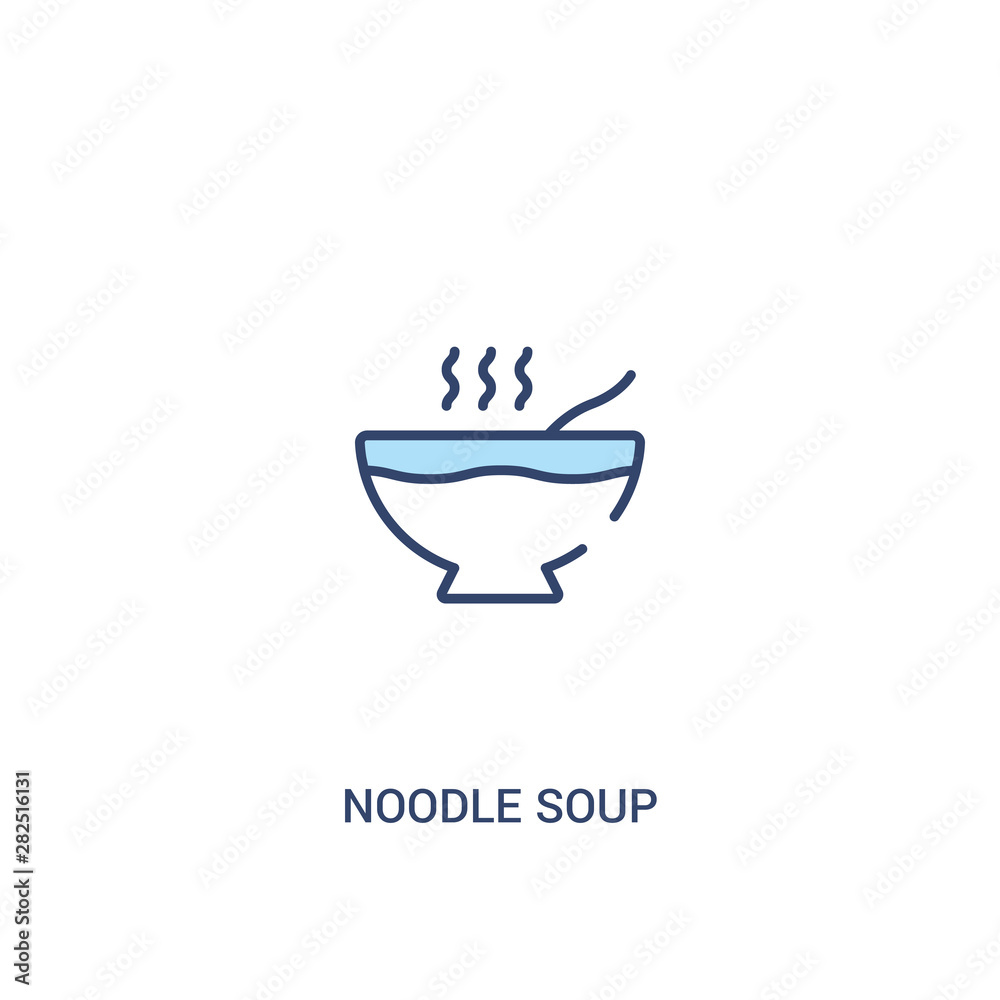 noodle soup concept 2 colored icon. simple line element illustration. outline blue noodle soup symbol. can be used for web and mobile ui/ux. noodle soup concept 2 colored icon. simple line element illustration. outline blue noodle soup symbol. can be used for web and mobile ui/ux.