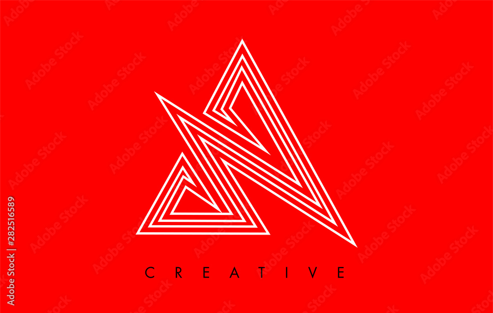 A Letter Red and Black Design Logo. Letter A Icon Logo with Modern Monogram A Letter Red and Black Design Logo. Letter A Icon Logo with Modern Monogram