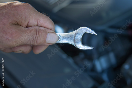 Wallpaper Mural mechanic working on car engine, mechanic workshop Torontodigital.ca