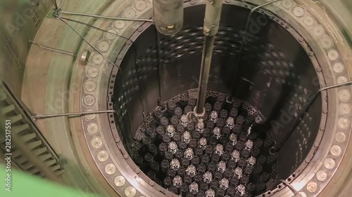 loading nuclear fuel into the reactor at the nuclear power station