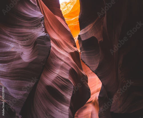 brown and orange curved canyon walls 