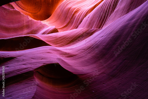 pink wavy canyon walls 