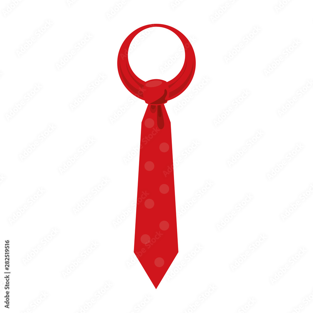 tie business elegance cartoon