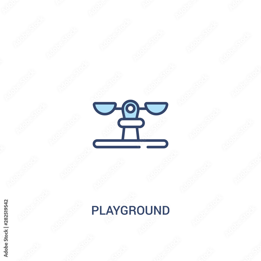 playground concept 2 colored icon. simple line element illustration. outline blue playground symbol. can be used for web and mobile ui/ux. playground concept 2 colored icon. simple line element illustration. outline blue playground symbol. can be used for web and mobile ui/ux.